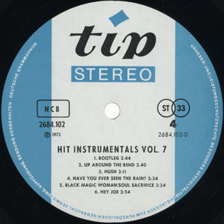 lp hit instrumentals volume 7 label 4